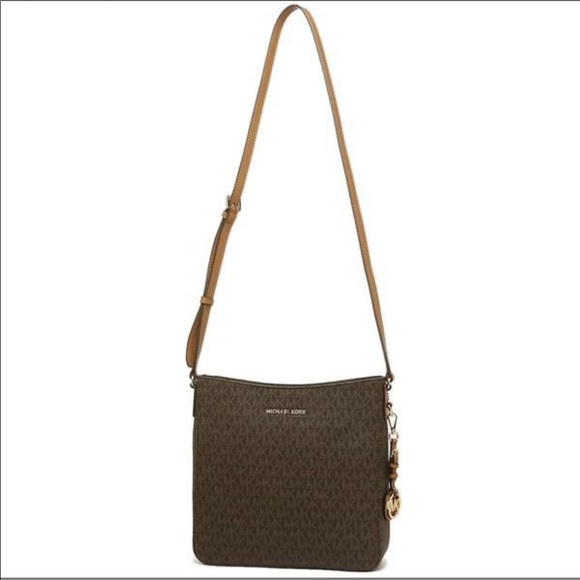 Michael Kors LG MESSENGER Crossbody BROWN - Picture 5 of 8